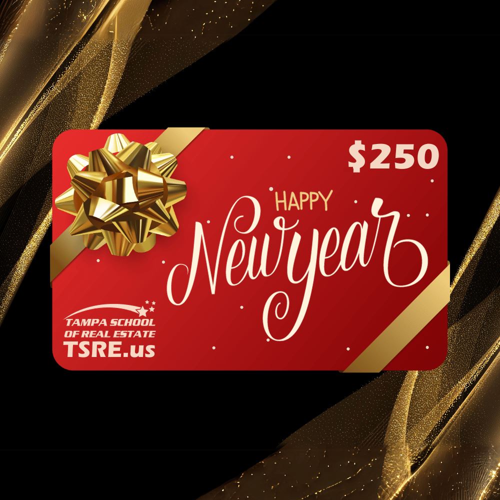 Giftcard Gift Cards TSRE | Tampa School of Real Estate $250 Happy New Year