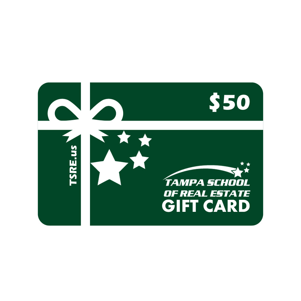 Giftcard Gift Cards TSRE | Tampa School of Real Estate $50 Green