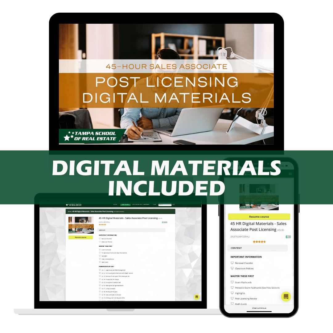 LIVE Online | Feb 24 8:30am | 45-HR FL Post Licensing Course SLPOST TSRE LIVE Online | Tampa School of Real Estate