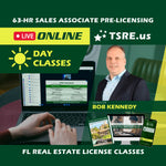 LIVE Online | Jan 13 8:30am | 63-HR FL Real Estate Classes SLPRE TSRE LIVE Online | Tampa School of Real Estate