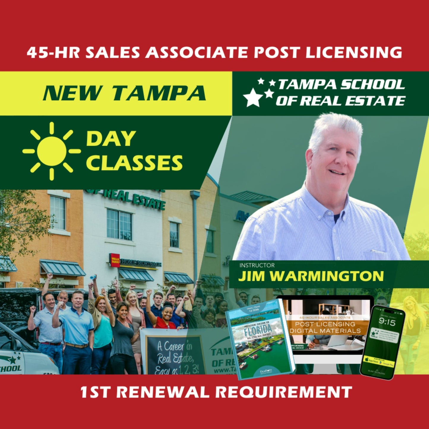 New Tampa | Jan 27 8:30am | 45-HR FL Post Licensing Course SLPOST TSRE New Tampa | Tampa School of Real Estate