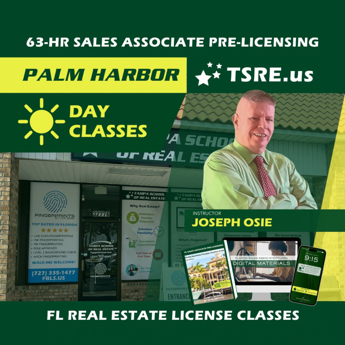 Palm Harbor | Feb 24 9:00am | 63-HR FL Real Estate Classes SLPRE TSRE Palm Harbor | Tampa School of Real Estate