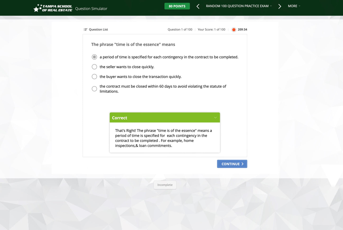 Question Simulator Exam Prep learn.at.tsre.us